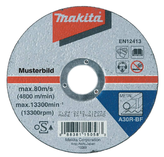 Makita Tools A-85329 Cutting Disc 7X2.5MM Steel