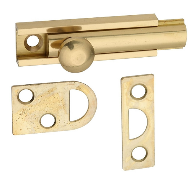 National Hardware N197-962 Solid Brass Flush Bolt Brass