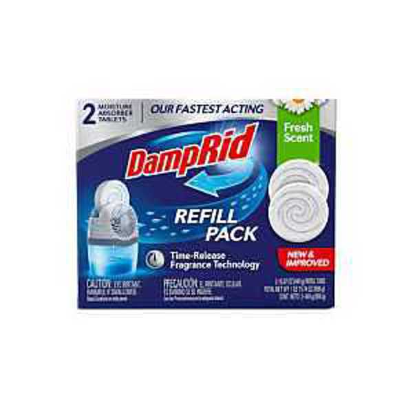 DAMP RID FG97FSSB Moisture Absorber 15.8 Oz Container Solid Fresh Drop-In Refill
