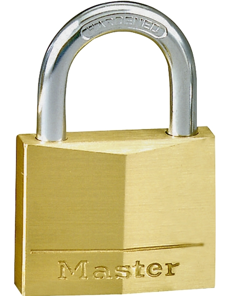 Master Lock 130D Brass Padlock 1-3/16 In 4-Pin Tumbler