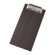 CB8 Menu Holder Clipboard 4 In X 8 In Espresso