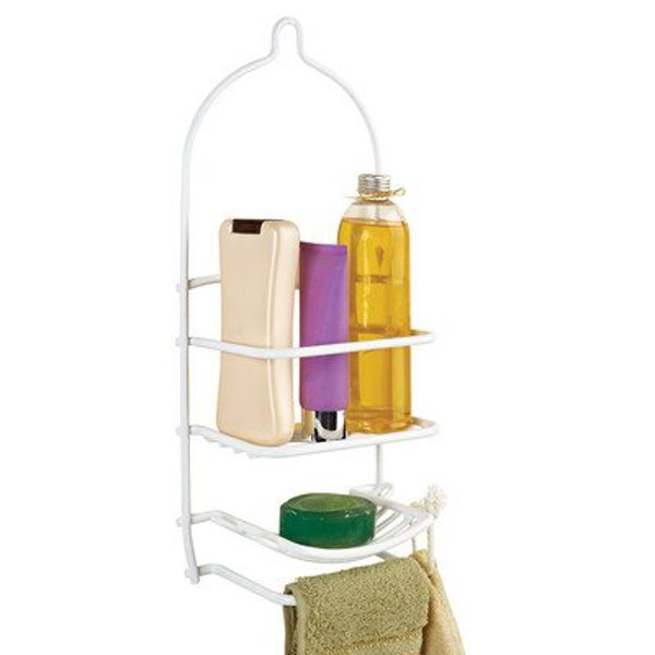 Kennedy International 4008-WHT Midsize Hanging Shower Caddy White