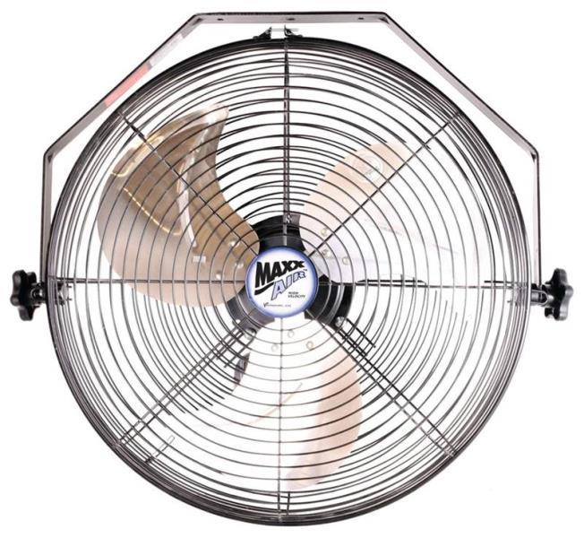 Ventamatic Ltd HVWM 18 Wall Mount Fan 18 In 120VAC 1050-1150 CFM 3 Blade