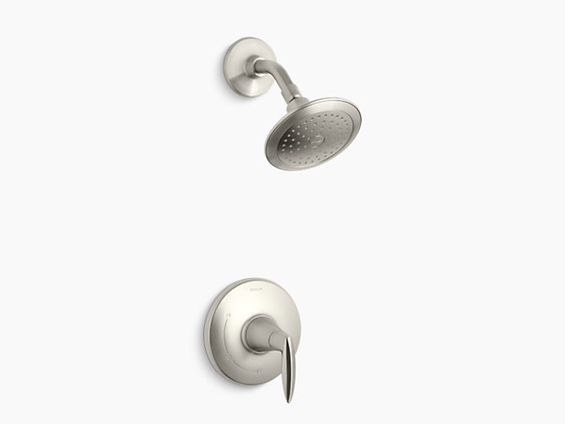 Kohler TS45106-4-BN Alteo Rite-Temp Shower Trim with Lever Handle and 2.5 GPM Showerhead Brushed Nickel
