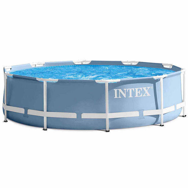 Intex Recreation Corp 26701EH Above Ground Pool 10 Ft X 30 In 330 Gal Capacity with Filter Pump Age 6+