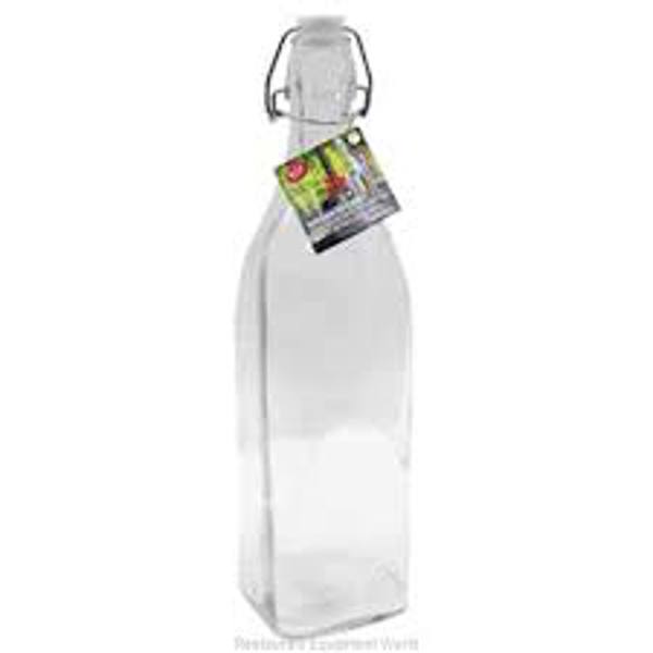 Tablecraft RSB33 Resealable Glass Bottle 33 Oz