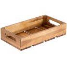 CRATE12 1/2 Gal Acacia Tray Crate
