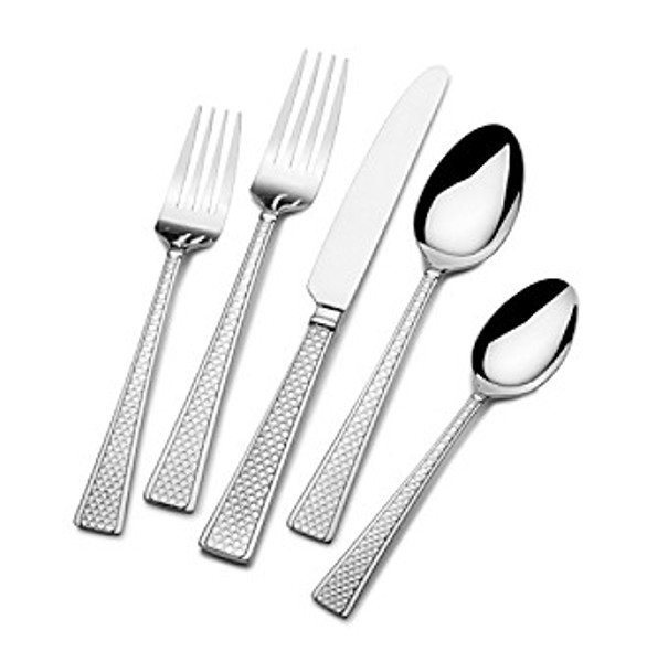 Mikasa 5148975 20 Piece Stainless Steel Flatware Set Tropical Gourmet Basics