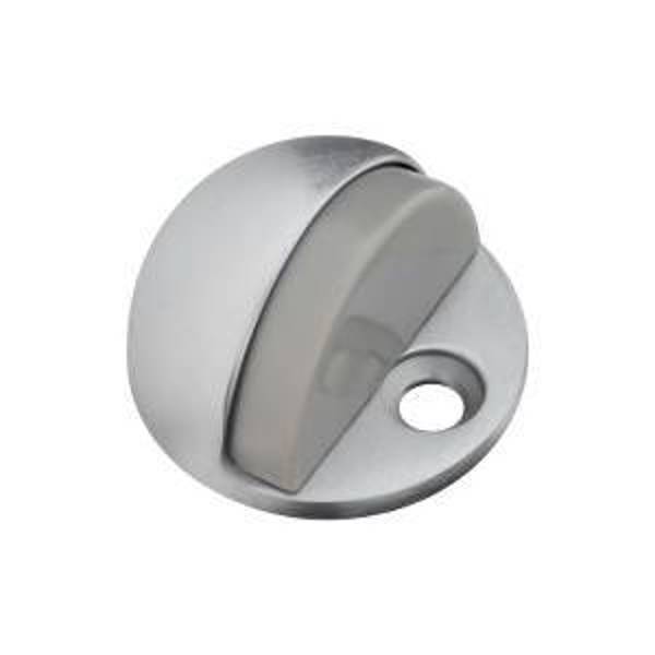 National Hardware N215-830 Floor Doorstop Brass Rubber Chrome Plated