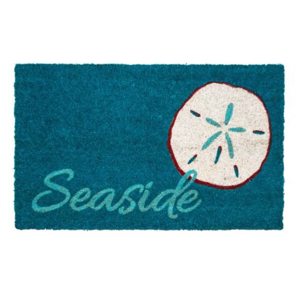 Entryways P2114 Non-Slip Doormat 17x28 Coir Blue/White