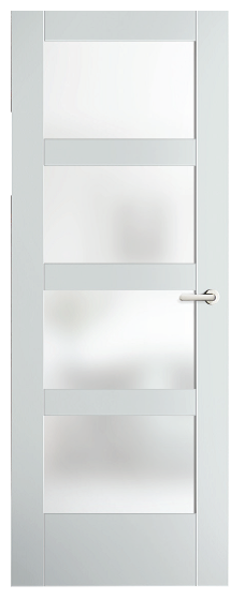 JELD-WEN PMT1044-2668 4-Panel Interior Door 2/6 X 6/8 Translucent Glass
