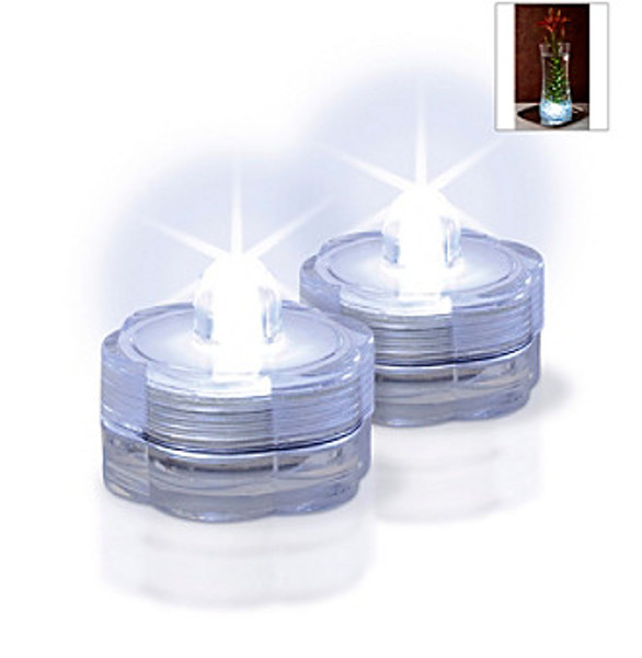 Gerson Company 37238 Water Tealight Set 2Pc Color-Changing Flameless
