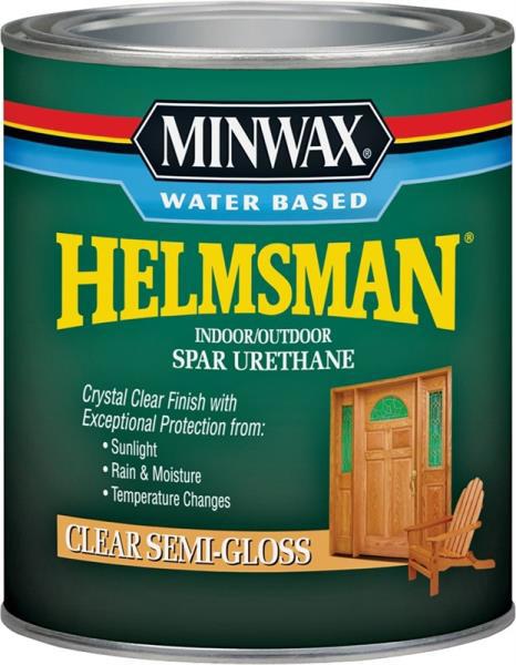 Minwax 63051 Semi Gloss Spar Urethane 1 Qt Water Based Interior/Exterior