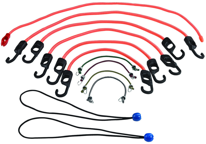 ProSource FH4035 Bungee Cord Assorted 12 Pc Hook End
