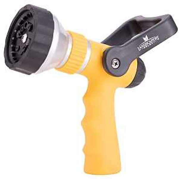 Landscapers Select GN97731 Firemans Hose Nozzle 10 Pattern Power Flow Yellow