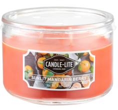 3WICK 1879271 10 Oz Sunset Mandarin Berry Candle