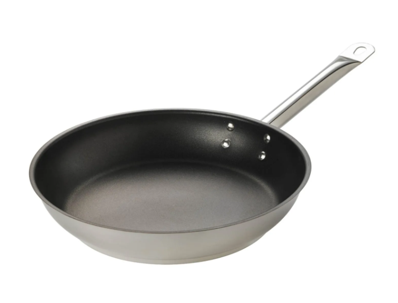 Browne Foodservice 573775 Fry Pan 8 Inch Non Stick Stainless Steel