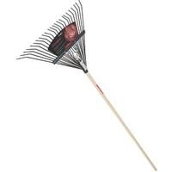 The Ames Companies, Inc. 2911200 Leaf Rake 17 In 24 Tine Steel with Hardwood Handle