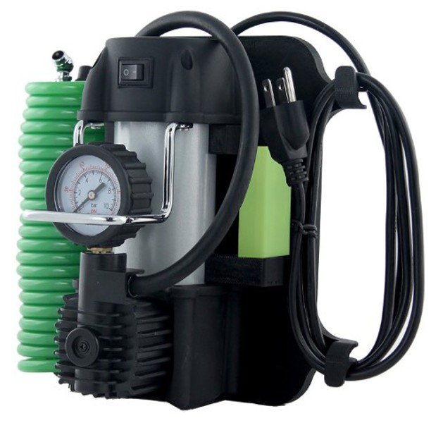 SLIME 40045 Tire Inflator 120V 0 To 150 PSI Dial Gauge