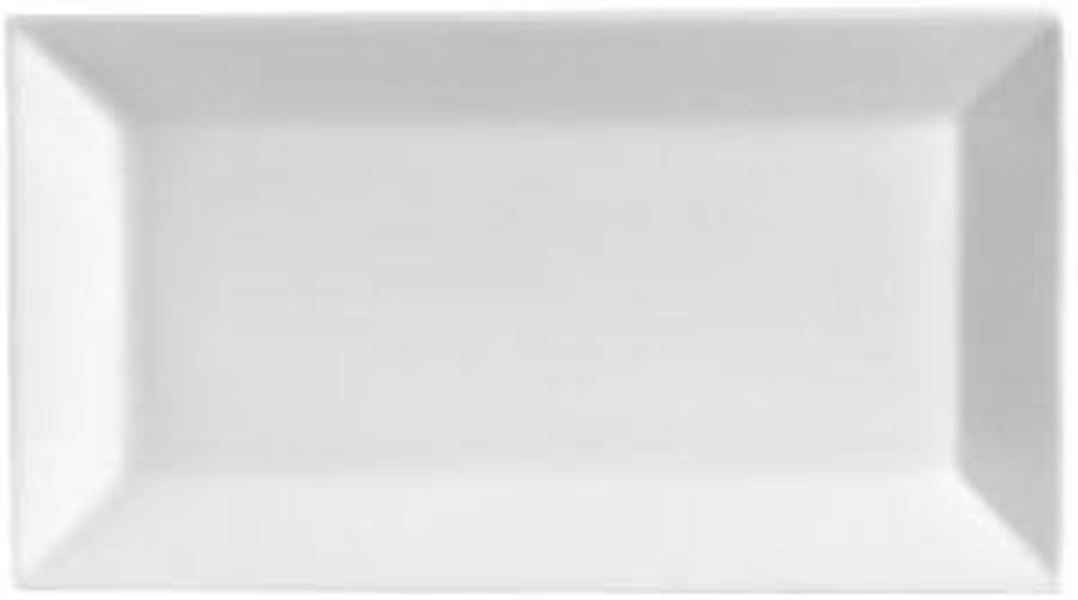 CAC China KSE12 Platter Rectangle 10 Each White Ceramic