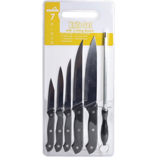 EURO-WARE KG88 Knife Set 7 Piece with Cutting Board