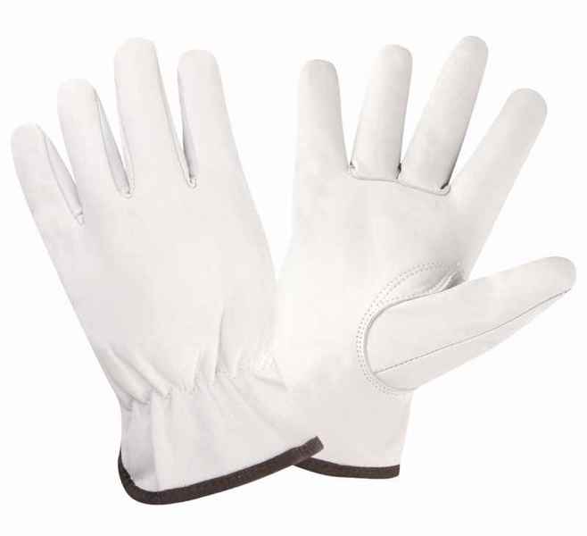Cordova Gloves 85211 Large White Grain Goatskin Driver Gloves Premium White