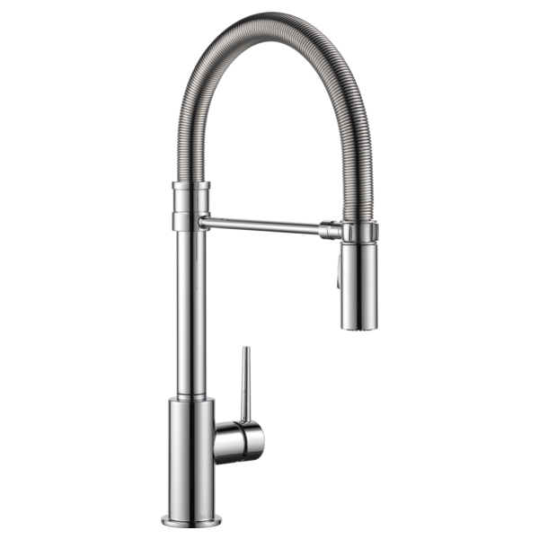 Delta Faucet 9659-DST Trinsic Pro Single Kitchen Faucet Polished Chrome