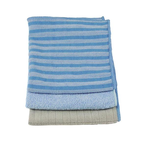 Unger Industrial 9669330 Wiping Cloths 3 Pack Combo Micro Fiber