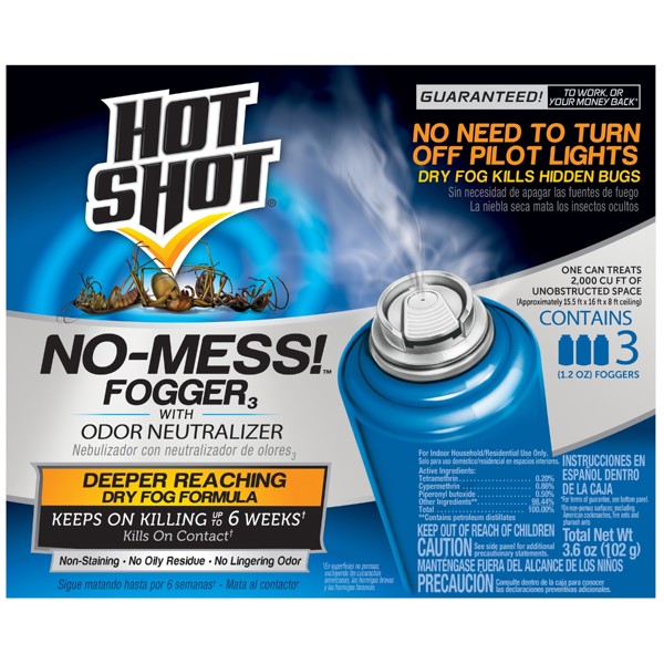 Spectrum Group HG-20177 Insect Fogger 3.5 Oz Odor Neutralizer Hot Shot