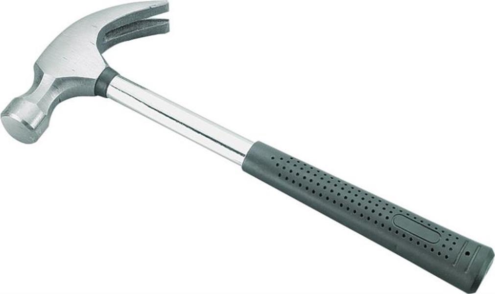 Vulcan JLO-0273L Curved Claw Hammer 16 Oz Forged Steel Non Slip Handle Polished Face
