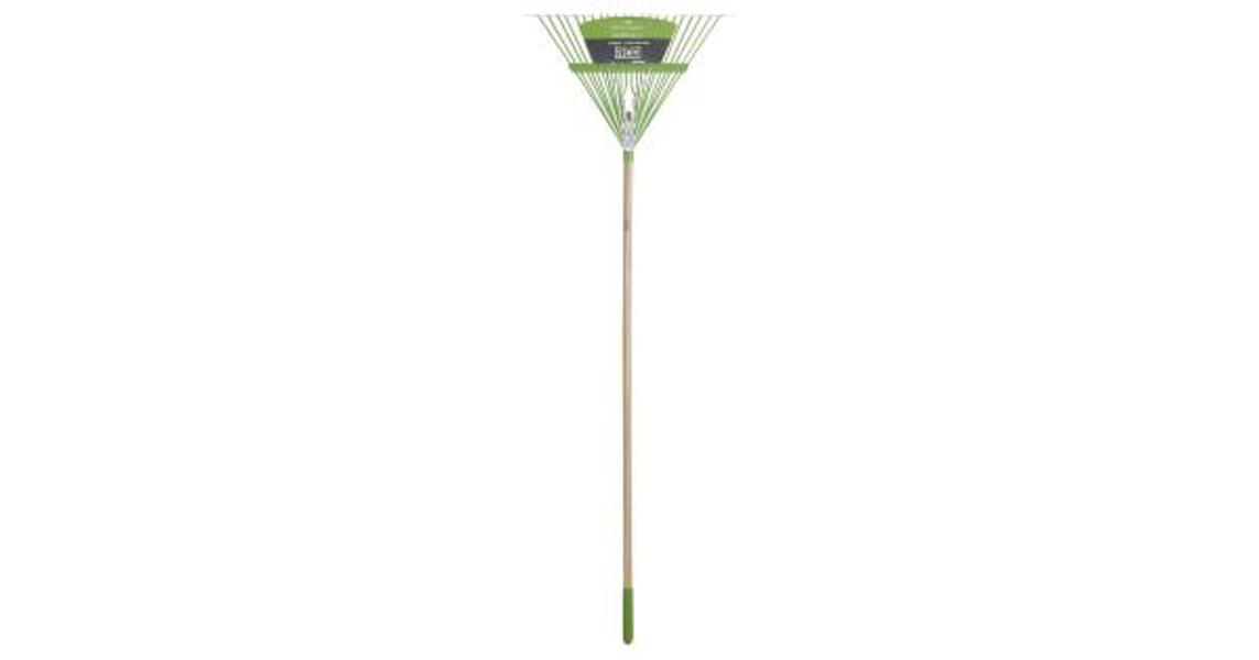 AMES/TRUE TEMPER, INC. 2915612 Leaf Rake 54 In Steel Tines Wood Handle 22 Tines