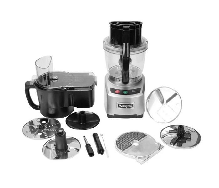 Waring Commercial WFP16SCD Food Processor 4 Qt Sealed Batch Bowl Continuous Dicing