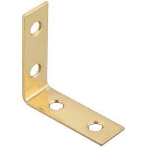 National Hardware N213-397 Cabinet Corner Brace Solid Brass Durable Construction Easy Installation