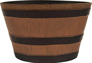 HDR-012207 Whiskey Barrel 15.5 Planter