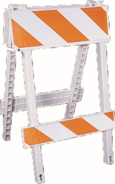 Mutual Industries 14670-2-8 Reflective Barricade Injection Molded Type 1