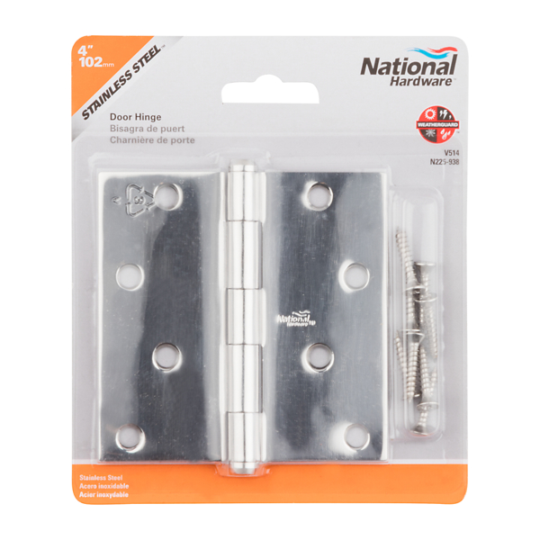 National Hardware NAT 225-938-PK 4 X 4 Hinge Stainless Steel