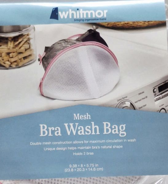 Whitmor Inc 6154-987 Bra Wash Bag Mesh Zippered