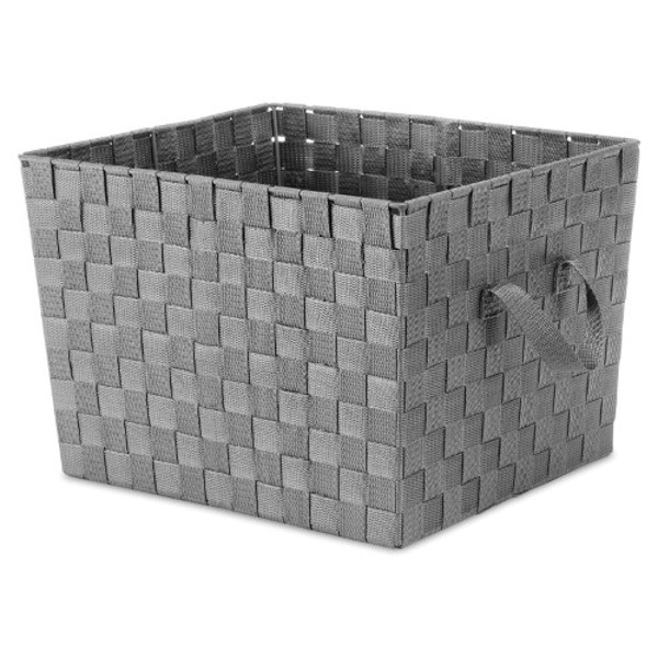 Whitmor Inc 6581-1981-GREY Tote Gray with Grey Woven Strap