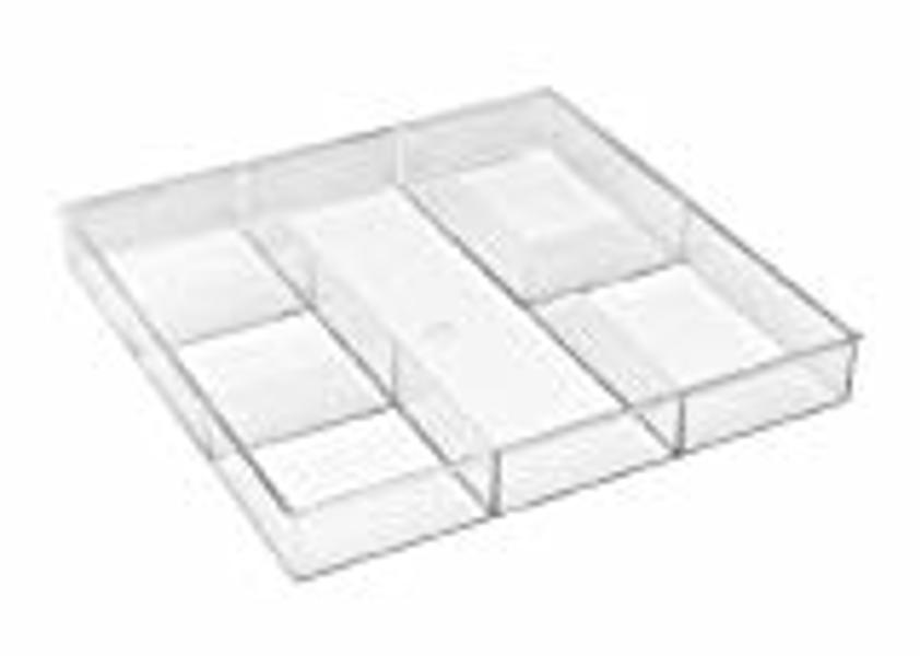 Whitmor Inc 6789-3065 Drawer Organizer 6-Section Clear