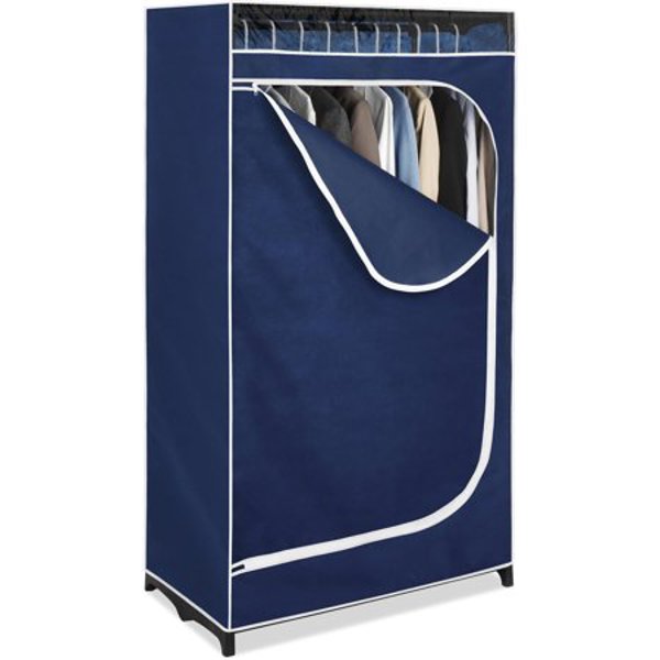 Whitmor Inc 6320-150-B Breathable Fabric Clothes Closet Blue