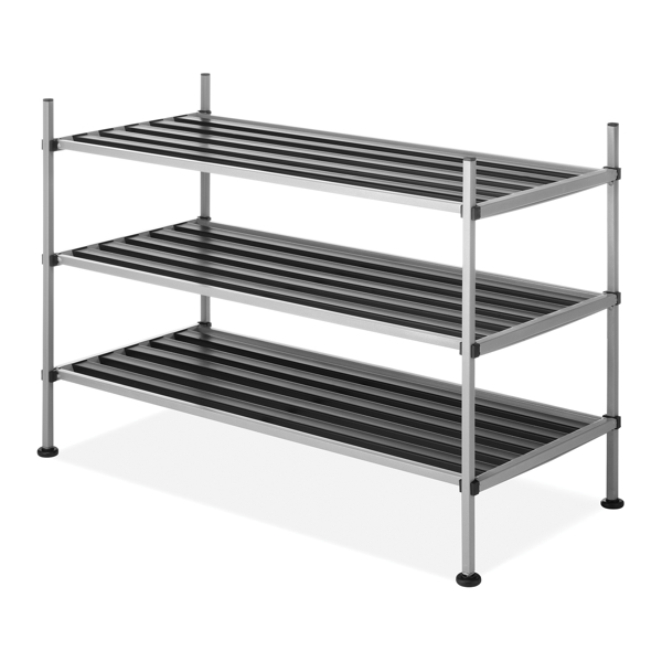 Whitmor Inc 6779-4579 3 Tier Storage Shelf Gray