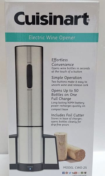 Cuisinart/Waring CWO-25 Wine Opener Stainless Steel