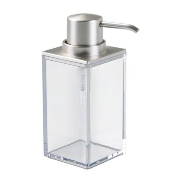 INTERDESIGN 41380 Clear Soap Pump Brushed Steel Clear