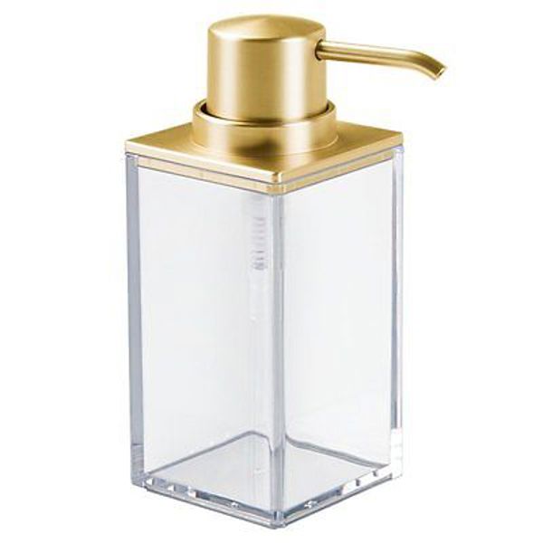 InterDesign 41389 Clarity Soap Pump Clear Gold