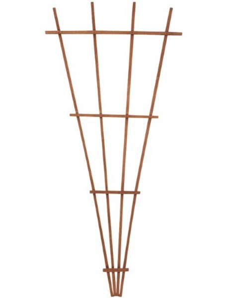 Panacea Products 82425 Wood Fan Trellis 72 In Dark Brown