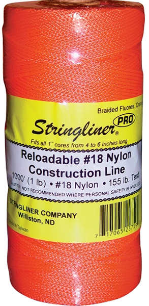 Stringliner by U.S. Tape Co 35759 Twine 1000 Ft Orange