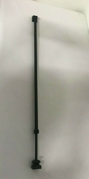 Carolina Stair Supply ISPLA-SAT Plain Baluster Satin Black Ole Iron Slides