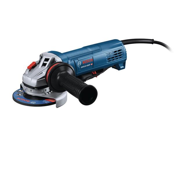 Bosch GWS10-450P Angle Grinder 4-1/2 In 10 Amp 120V with Lock On Paddle Switch