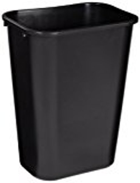 Rubbermaid FG295700BLA Wastebasket 41 Qt Capacity Indoor Black Plastic