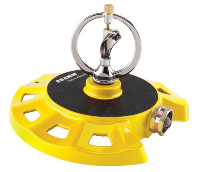 Dramm Corp 10-15073 Spinning Sprinkler Yellow